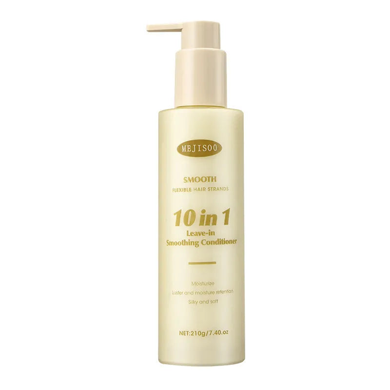 210g bottle of 10-in-1 wash-free hair conditioner for frizzy hair, moisturising and nourishing.