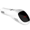 White car USB charger with negative ion purifier for cigarette lighter socket