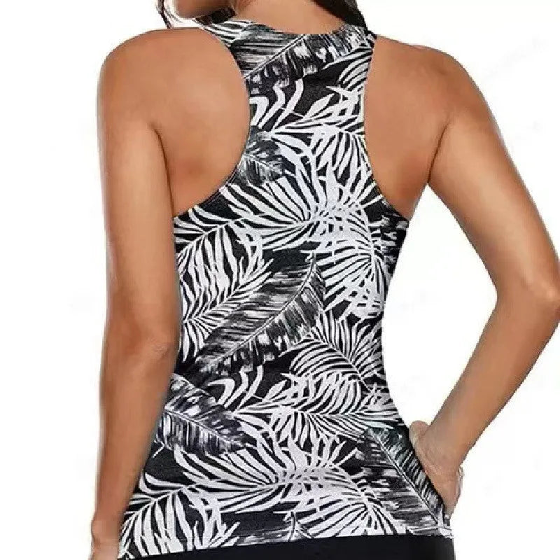 Women's two-piece bikini swimsuit with bow detail in polyester fabric, available in multiple sizes