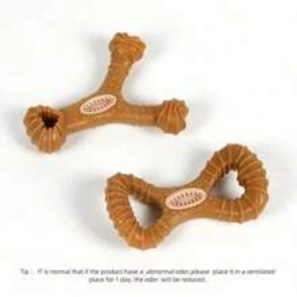 Durable dog chew bone toy for dental health in 8-shape and Y-shape variations