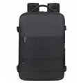 Large capacity purple travel backpack for women with laptop compartment and multiple organisational pockets