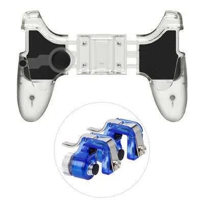 Black mobile phone auxiliary physical plug-in gaming handle for battle royale games