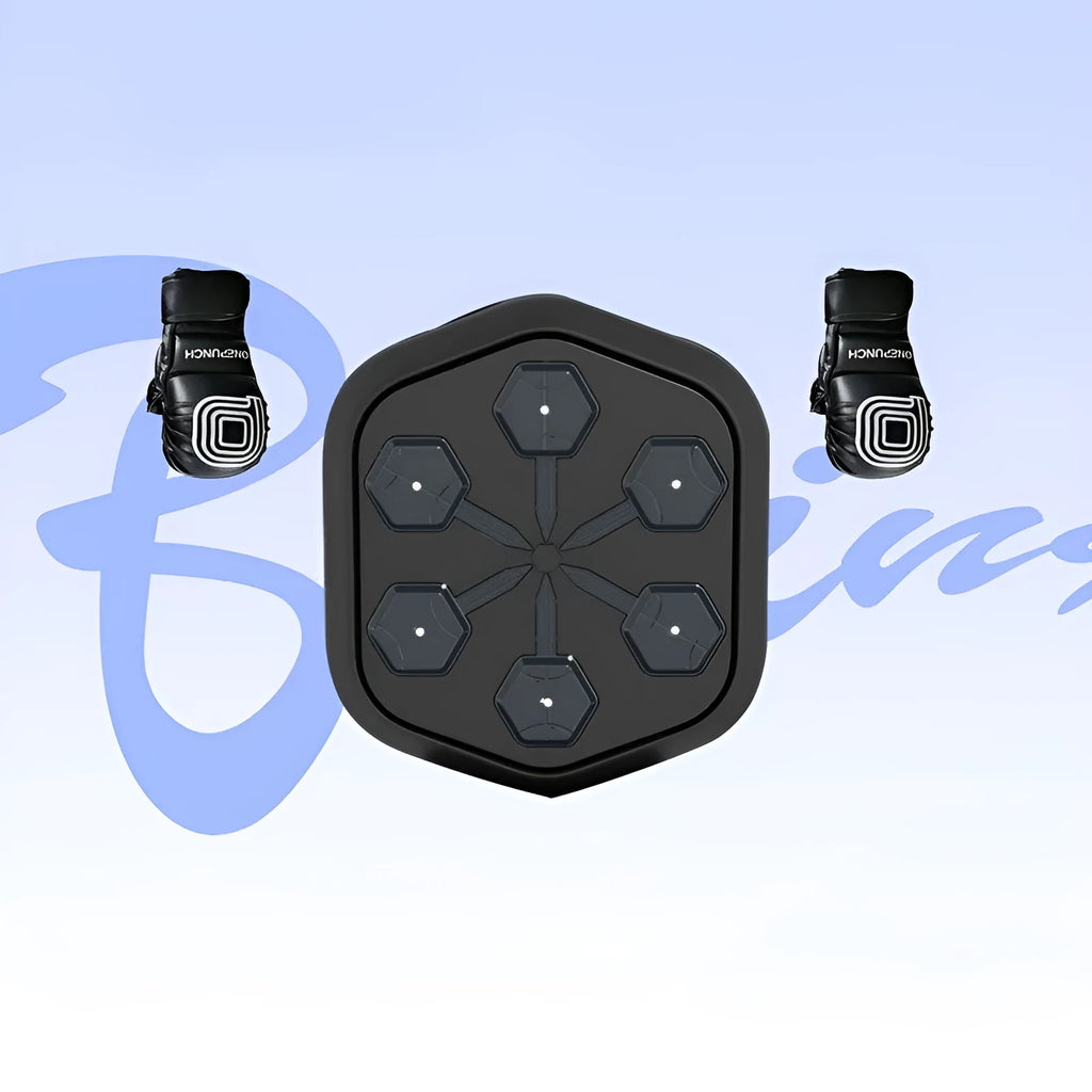 Black Smart Music Boxing Machine with Bluetooth connection and EVA construction for professional fitness training